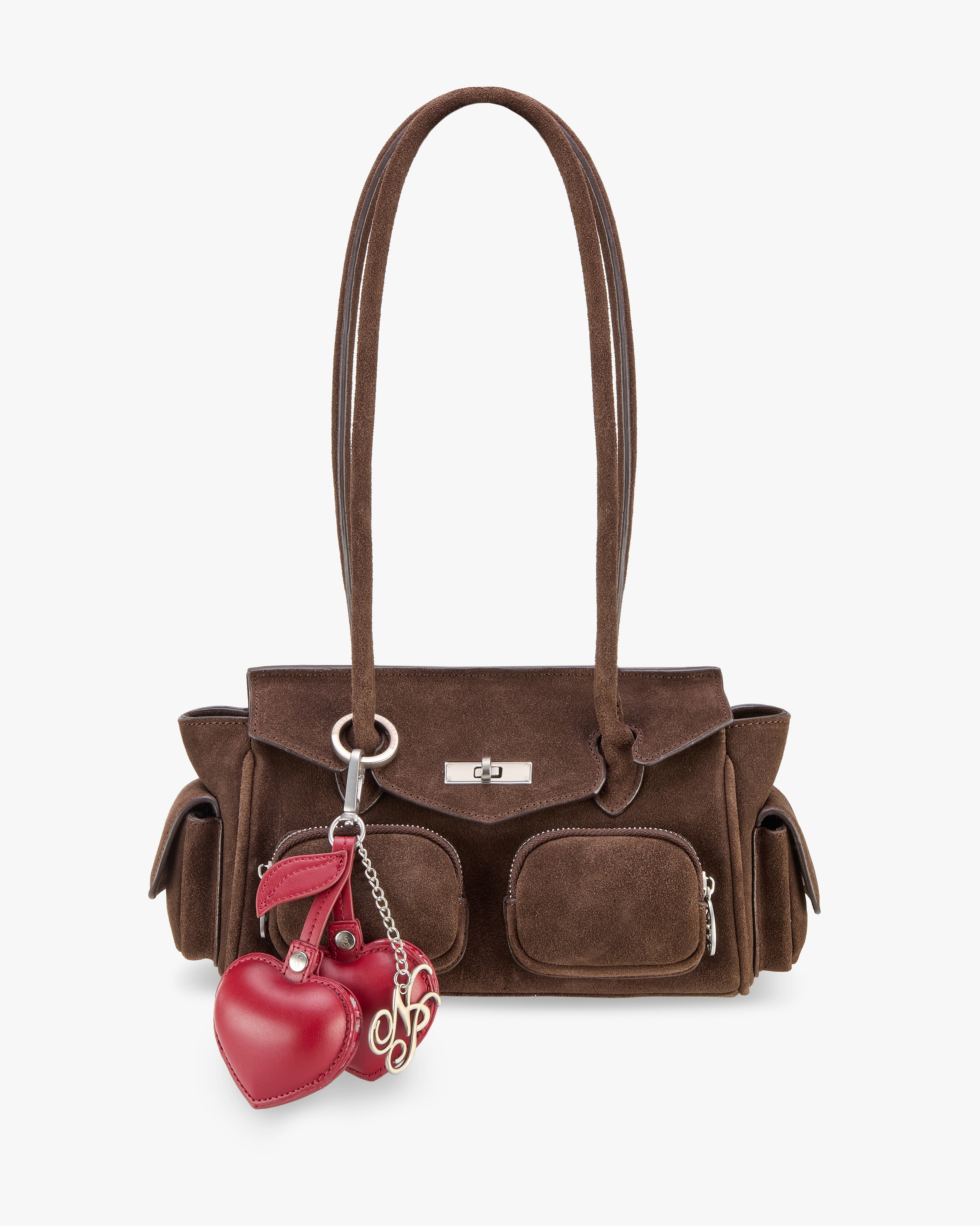 Aiko Real Suede Bag Brown